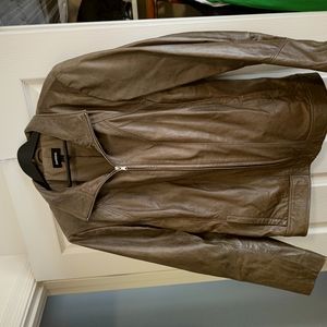 Ladies soft leather jacket